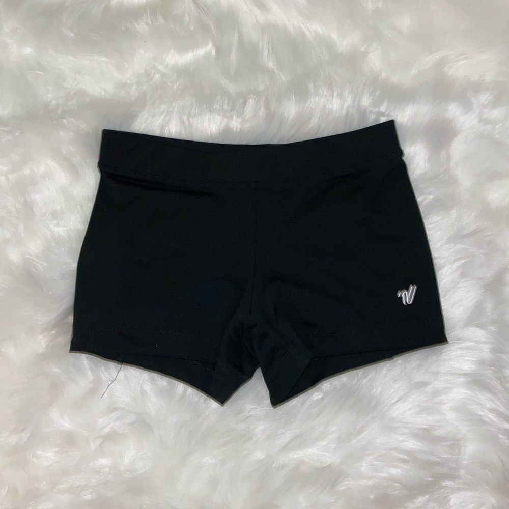 VARSITY brand black athletic stretch shorts